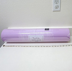 Purple Thin Yoga Mat Non-Slip PVC 66 x 24 in Rectangle for Yoga Gym Pilates