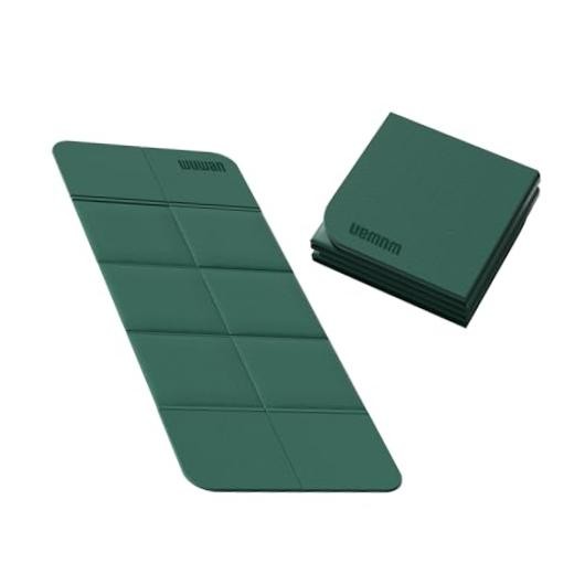 Foldable Yoga Mat 75″ x 31″, 6mm 74“L*31W”*0.24“T Dark Green+Dark Green Grey