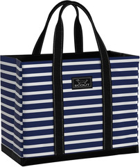 Deano Large Lightweight Beach Tote with Zip Pocket – Folds Flat for Easy Storage