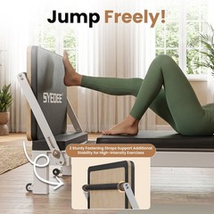 86.6” Foldable Pilates Equipment, Pilates Reformer Machine Suitable for Height o