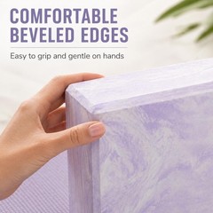 Yoga Block – High-Density Foam Exercise Block for Yoga, Pilates, Stretchin