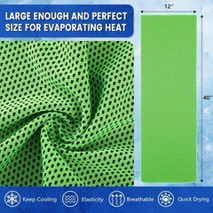 Hosuly 50 Pack Cooling Towels, 40″x12″ Yoga Towels Ice Breathable Soft Chilly…