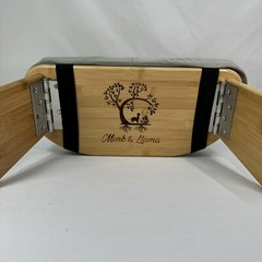 Monk & Llama Kneeling Meditation Bench with Foldable Legs & Cushion With Case