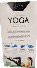 Sivan Health & Fitness Yoga Set 6-Piece Mat Blocks Strap Towels Turquoise