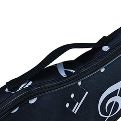 KingPoint Ukulele Bag 23 Inch Ukulele Bag Waterproof Oxford Musical Note Case