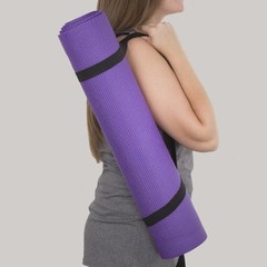 Yoga Mat – Double Sided 1/4-Inch Workout Mat – 71×24-Inch Exercise Mat for Ho…