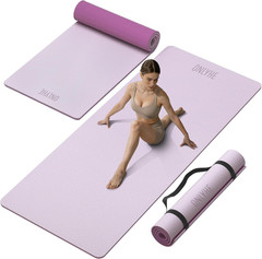 Thick 10mm Non-Slip Yoga Mat 72″x35″ Extra Large with Carrier Strap