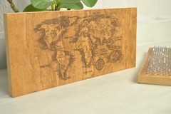 Sadhu Board “World Map” Galvanized Nails 10 mm/0.4 inch