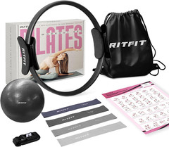 RitFit Pilates Ring Circle – 14 Inch Magic Fitness Circle for Toning Inner & Out