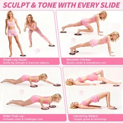NANATI Pilates Kit with Ankle Weights, Pink