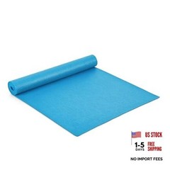 CAP Non-Slip Yoga Mat for Home Workout & Pilates, Lightweight Solid Blue – 3mm