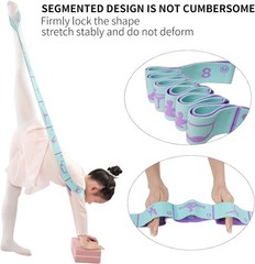 2 PCS Adjustable Stretching Straps for Kids – 8 Loops for Gymnastics & Dance
