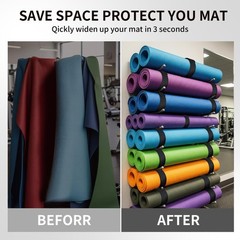 Yoga Mat Carrier Strap, Adjustable Thick Straps Sling for Carrying Large Mats, S
