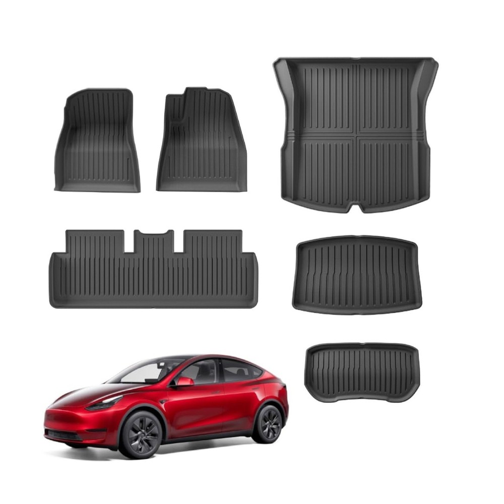 Floor Mats for Tesla Model 3 2024 2023 2022 2021,TPE All Weather Protection F…
