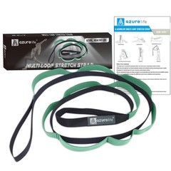 Half-Elastic Stretch Straps with 11 Loops, Stretching Strap for Physical Ther…