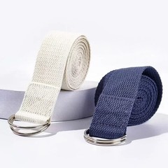 Yoga Strap Cotton 183cm Adjustable D Ring Belt Stretch Exercise Pilates