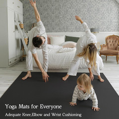 VTORY Extra Large Yoga Mat Thick Exercise Mat for Men and Women, Non-Slip, Durab