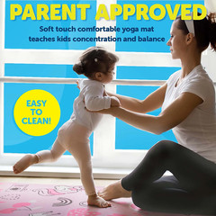 Yoga Mat, Yoga Mat for Kids, Exercise Mat for Toddlers, Kids Ages 3 Years and Up