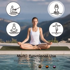 TPE Yoga Mat Non-slip Double-Sided 72″x24″ Pilates Workout