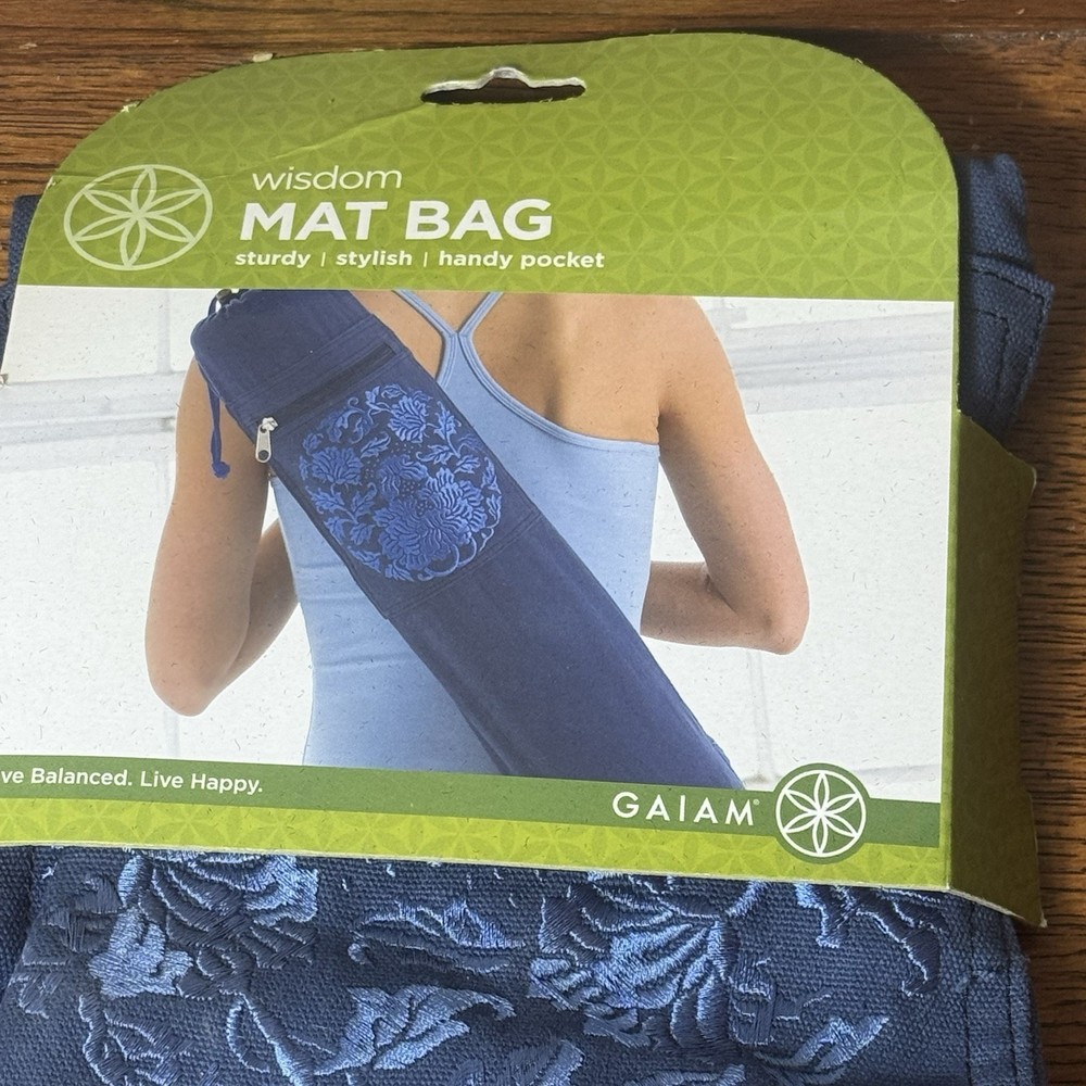 Gaiam Cargo Yoga Mat Bag, Full-Zipper Yoga Mat Carrier with Adjustable Strap, Fr