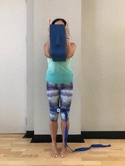 -Posture Therapy Strap/Yoga Belt (BLUE)-Intended for Egoscue Execises, Yoga, …