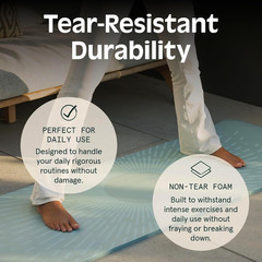 Retrospec Solana Yoga Mat 1″ Thick W/Nylon Strap for Men & Women – Non Slip Exer