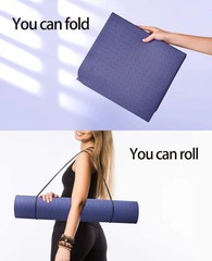 Travel Yoga Mat Non Slip Foldable, Portable Foldable for Home Travel