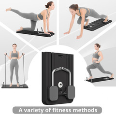 Pilates Board – Pilates Reformer Set, Multi-Purpose Foldable Pilates Reformer Bo