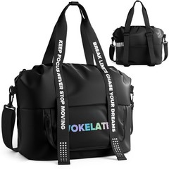 Sport Gym Bag for Women, Carry on Tote Personal Item Bag with Shoes Compartme…