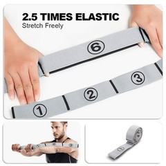 Stretch Strap, Elastic Yoga Stretching Strap, Multi-Loop for Physical Therapy…