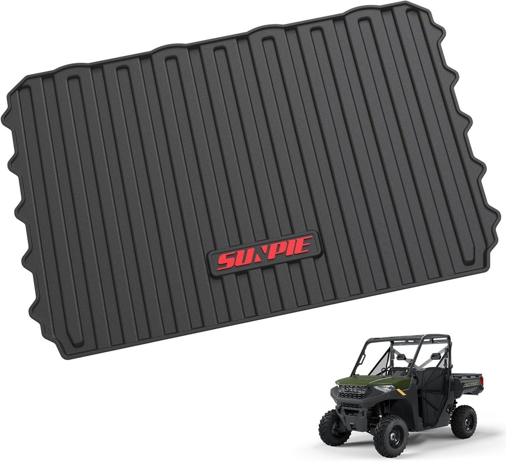 Heavy Duty Rear Cargo Mat for Polaris Ranger 1000 XP Crew 2018-2026 Bed Liner