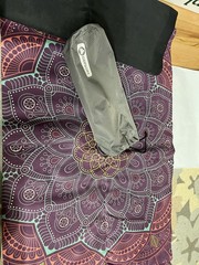 Gepson purple mandala-patterned thin Yoga Mat With Bag