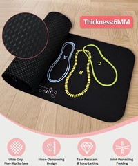 Squat Mat with Foot Position,Large Non-Slip Squat Target Pad， Pad 31.5”