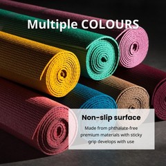 Mat 72 Inch 3mm – Premium Yoga Gear, Non-Slip Design & Lightweight Support fo…