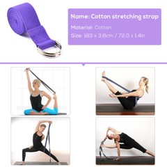 2pcs EVA Yoga Blocks Kit 1pcs Cotton Gym Fitness Yoga Stability Blocks Strap Set