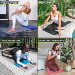 Lightweight Elbow and Knee Cushion 15mm: Perfect for Yoga & On-the-Go Workouts