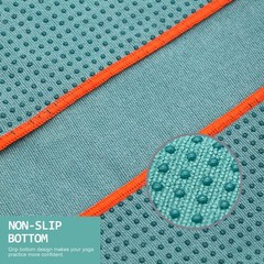 2 Pack Non-Slip Hot Yoga Towels with Grip Dots, Sweat Absorbent, 72″x24