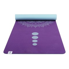 SINT Premium Print Reversible Non Slip Yoga Workouts Mat With Free Tote Bag