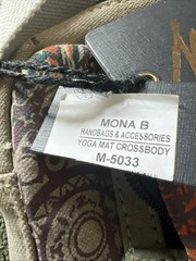Mona B Crossbody Purse/Yoga Mat Carrier NWT