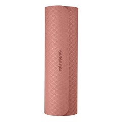 Zuma Yoga Mat | 1/2 Inch Thick Non Slip Workout Mat | TPE Exercise Mat Rose