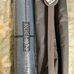 ROSHAN Blue Yoga Mat With Shoulder Carry Strap Bag 26.5 Inches Wide New Sealed