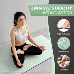Yoga Mat Women Men Kids Extra Thick Yoga Mat Non Slip Workout 72*24*0.24 inch