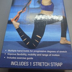 SPRI 1 Stretch Strap Yoga Pilates Physical Therapy 10 Loop Multi-Grip Durable
