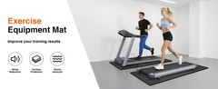Treadmill Mat 68″x24″, Foldable Walking Pad Mat for Carpet Hardwood Floors 4mm