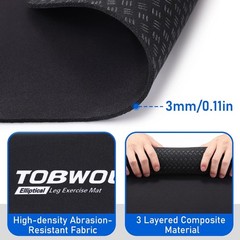 Non-Slip Workout Mat for Ellipse Leg Exerciser, Ellipse Machine Mat, Exercise