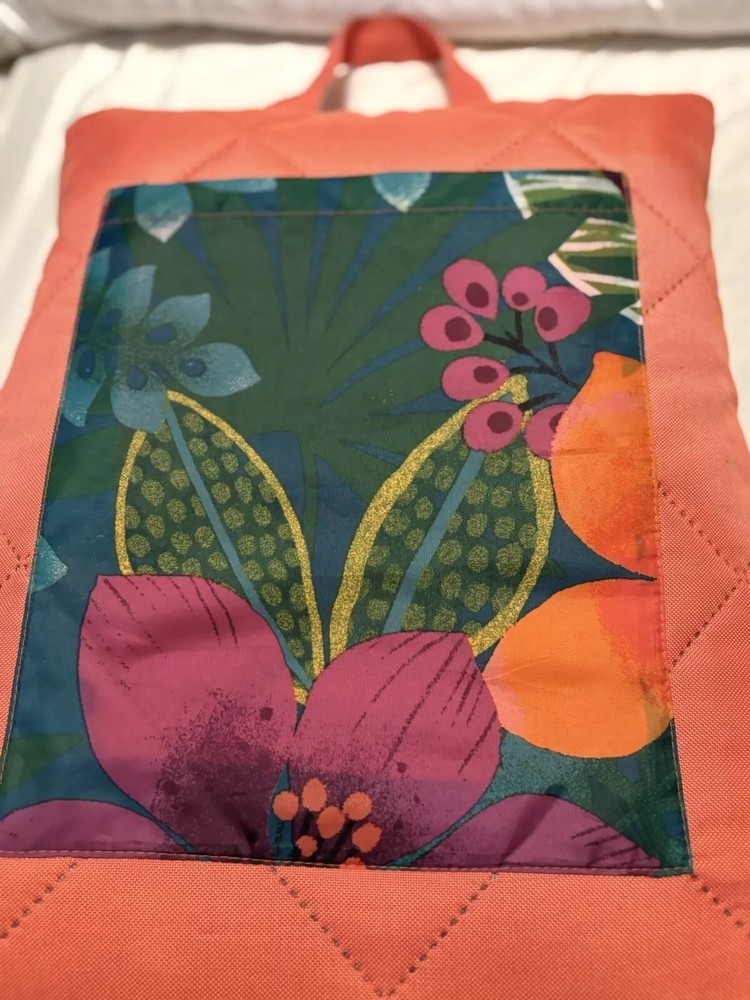 Multicolor Print Flowers Outer Pocket Sleeping Bag Zipper Lightly Padded Preown