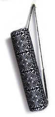 Cotton Black Silver Unisex Bag Gym Bags With Shoulder Strap Indian Yoga Mat Bags