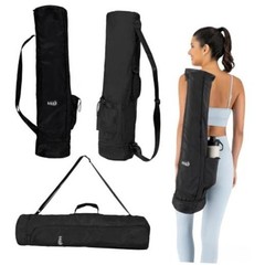 Yoga Mat Bag – Crossbody Gym Bag for Women & Men, Waterproof 29.5 Inch Black