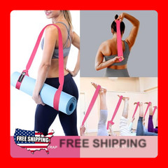 Pink Yoga Mat Sling Strap for Adults – Polyester Carrying Holder