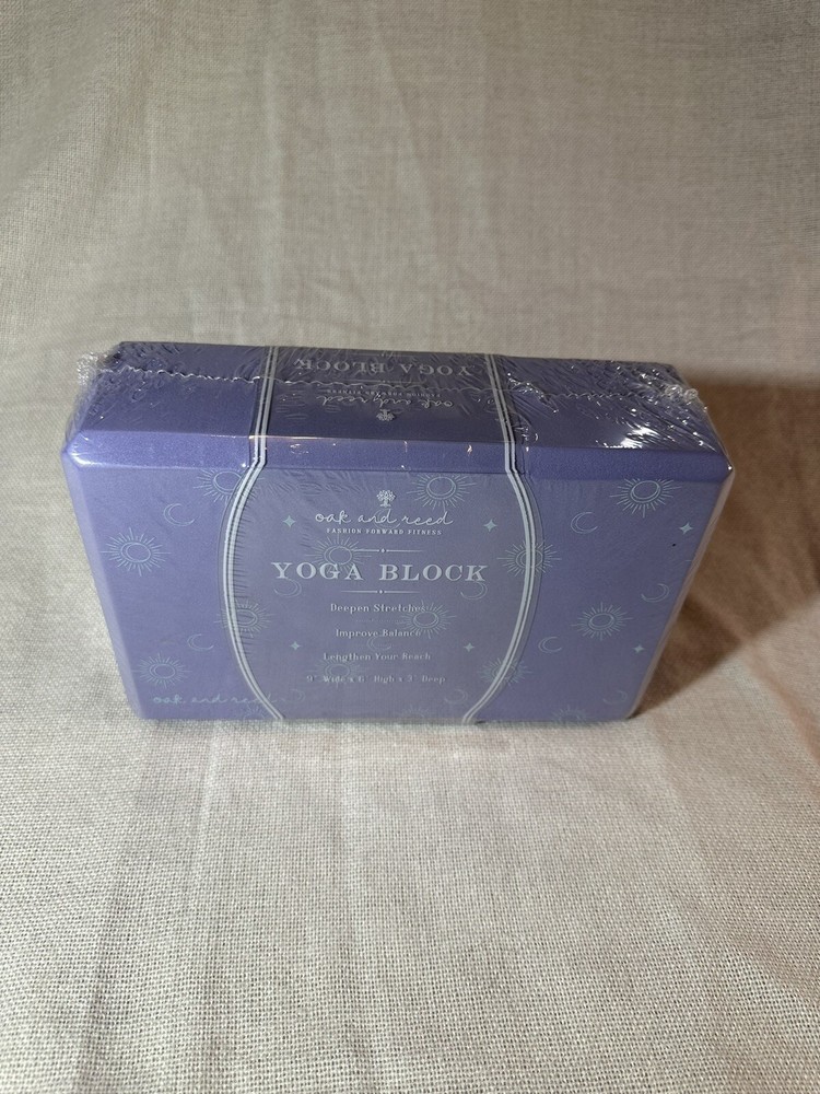 Yoga Block Oak And Reed Purple